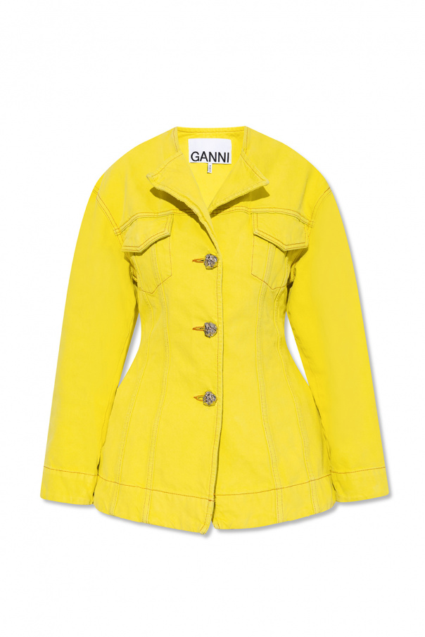 Ganni stretch hot sale corduroy jacket